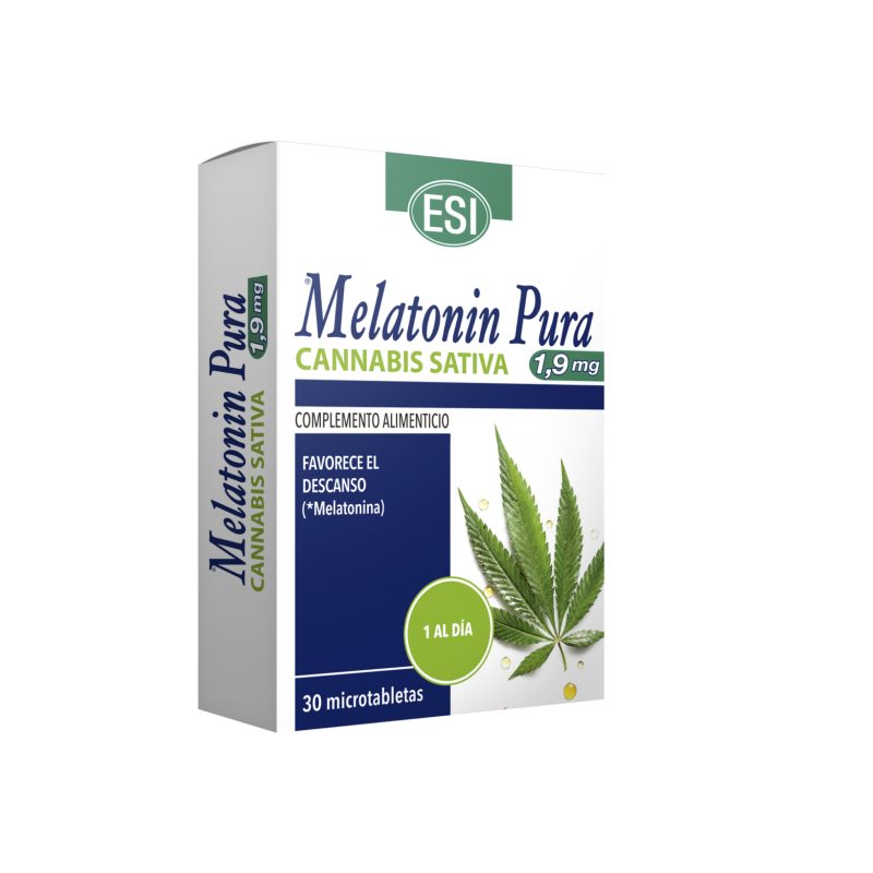 MELATONINA PURA 1,9 MG Cannabis 30 MICROTABLETAS